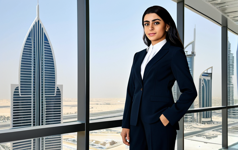 정보 기술 경영 - **

A professional Arab businesswoman in a modest, tailored business suit, standing confidently in a...