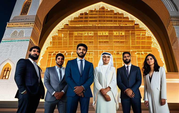 기업 자금 조달 - **Prompt:** A dynamic, wide-angle shot of a diverse group of young, ambitious entrepreneurs, male an...