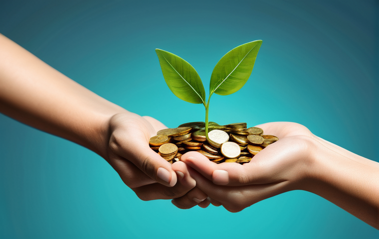 기업 자금 조달 - **Prompt:** A compelling scene inside a sleek, modern conference room with large windows overlooking...