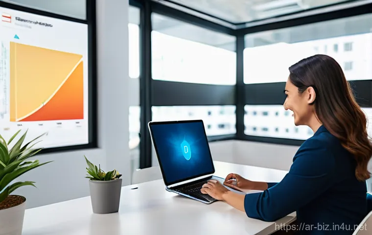 인사 정책 - **Prompt:** A vibrant, sun-drenched modern office space designed for hybrid work. Diverse employees,...